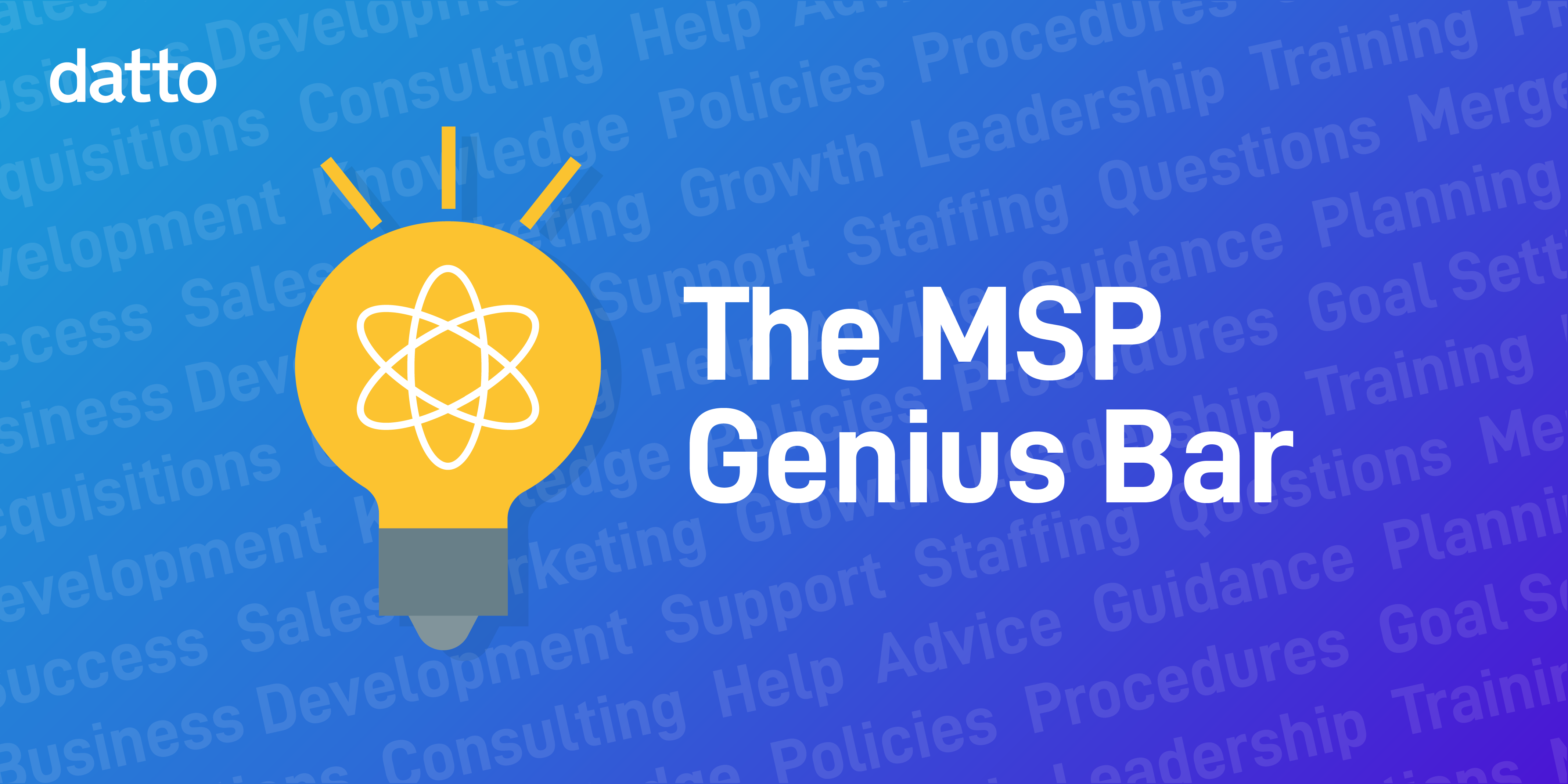 MSP Genius Bar social image-01 (1)-Synergi CTO Joins Datto MSP Genius Bar